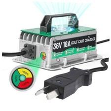 36 Volt Golf Cart Battery Charger for EZGO/Yamaha/Club Car with Crowfoot Plug,