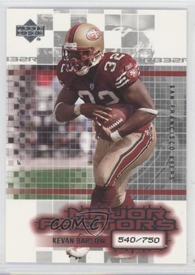 2003 Upper Deck Finite Major Factors 540/750 Kevan Barlow #120 0f8