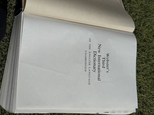 Webster's Third New International Dictionary Unabridged Hardcover 1993 M1727 - Foto 7 di 8