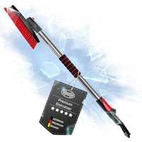 Teleskop Schneebesen Eiskratzer 100-160Cm Heyner Snowstar XXL Pro Premium Besen