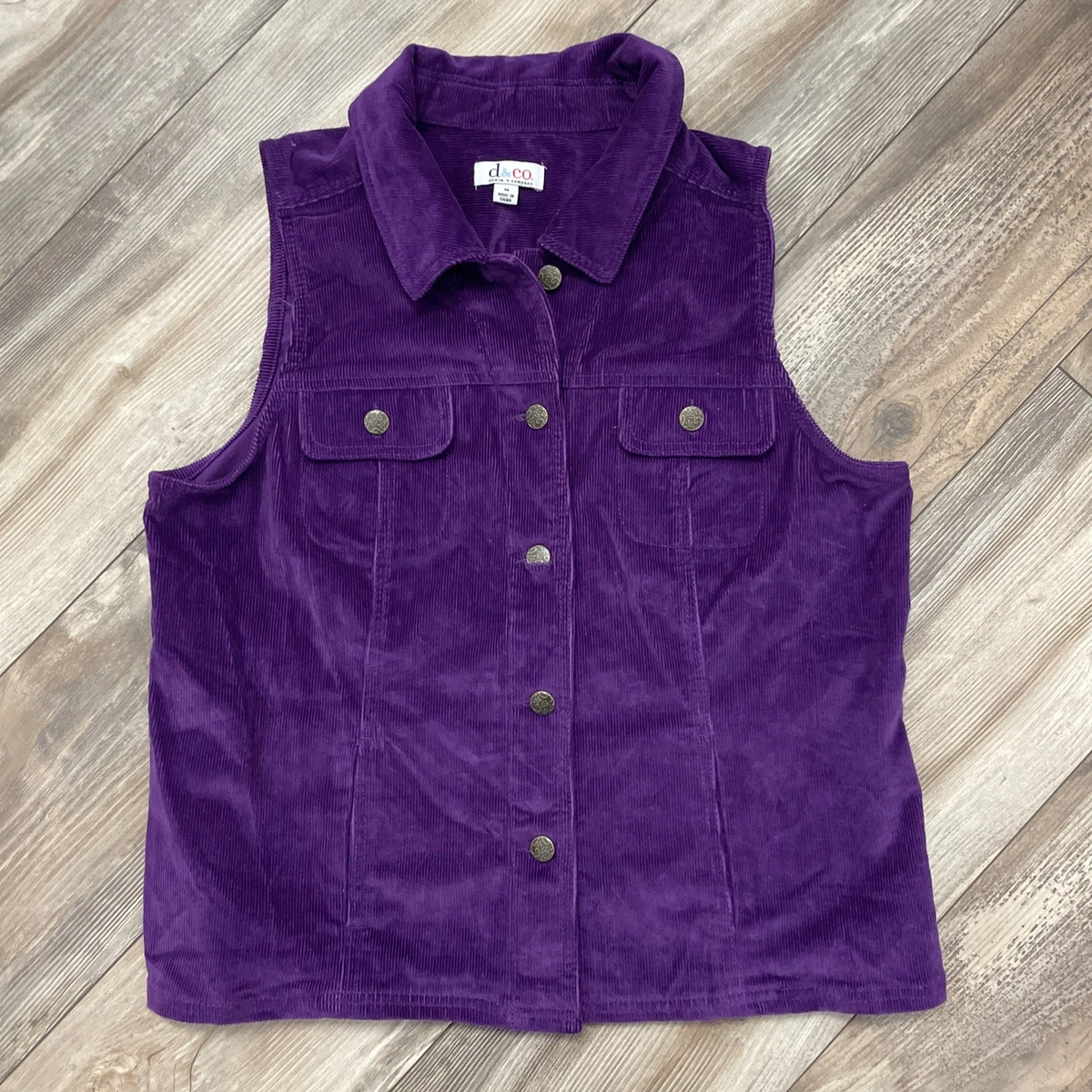 Denim & Co. Purple Solid Coats, Jackets & Vests for Women for sale 