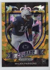 2021 Panini Prizm Draft Picks Crusade Gold Ice Prizm Micah Parsons #175 1l4