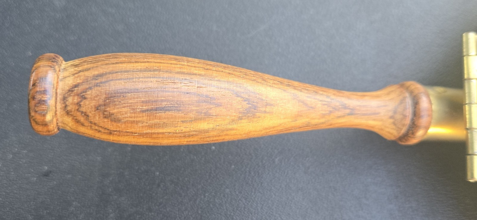VTG Brass Silent Butler Crumb Catcher Ash Tray Made In ITALY 6 In Wood ...