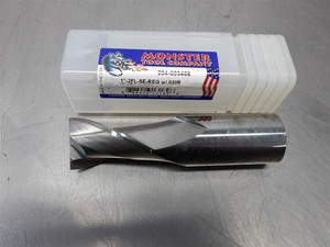 1 NEW! Monster 1" Carbide Endmill 2 Flute .030R 204-603468