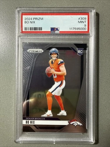 2024 Panini Prizm - Bo Nix Base #309 PSA 9