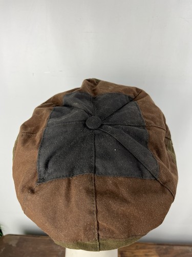 Gorra encerada OLNEY Bakerboy Newsboy Sombrero Plano Pico Gorra Pico Verde Caqui - Imagen 6 de 13