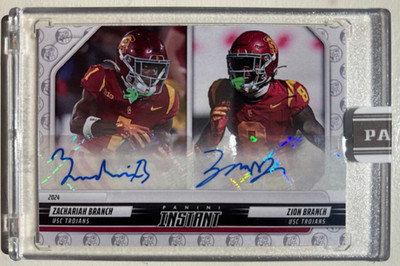 2024-25 Panini Instant IAOE-13 Zachariah Zion Branch USC Trojans 1st Dual Auto
