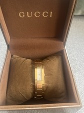 GUCCI 4600L Orologio Donna Vintage Bracciale Acciaio Inox Oro Nuovo Batteria Funzionante