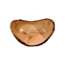 Bowl Raw Edge Sugar Maple Hand Made Signed Craft Natural