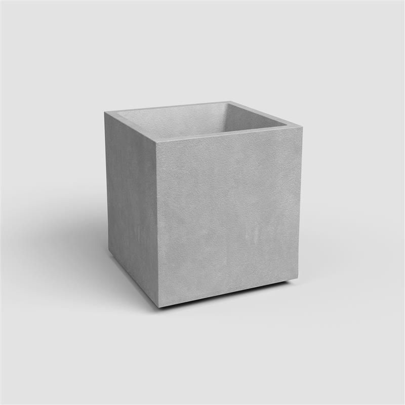 Pot de fleur 30 cm Artevasi Sydney gris clair pour terrasse moderne