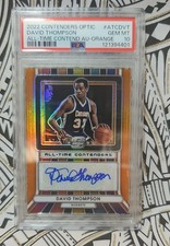 2022-23 Panini Optic All-Time Contenders Auto David Thompson PSA 10 GEM (KA401)