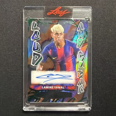 2026 Leaf Sports Heroes Lamine Yamal Loud and Clear AUTO Green /5 #LC-LM1 SEALED
