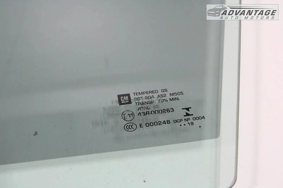 2016-2024 雪佛兰 马利布 前左驱动 侧门窗 玻璃 原始设备制造商 — 第 3/4 张图片