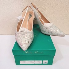 Lauren Lorraine Prom Wedding Heels Size 11 Si...