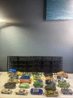 Hot Wheels 24 Car Carrying Case & Lesney Matchbox Military Trucks Cars Lot Of 24