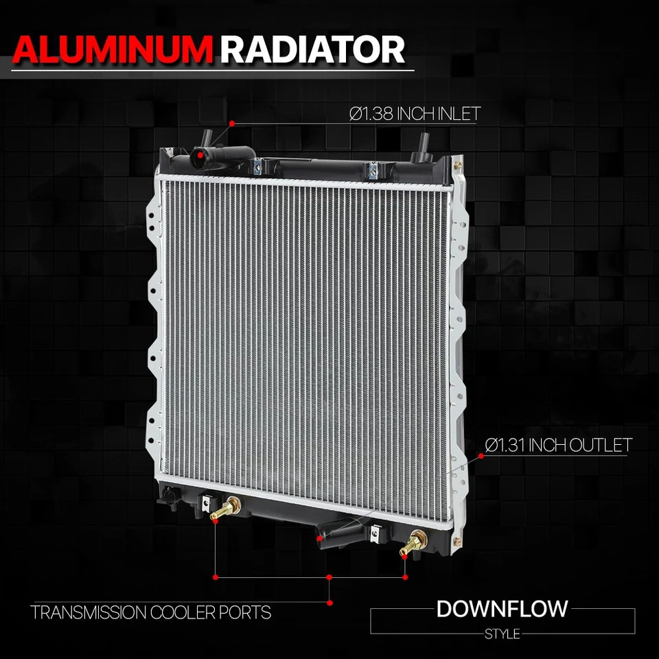 Repuesto radiador aluminio OE para 03-09 Chrysler PT Cruiser Turbo AT dpi-2677 Foto 2 de 4