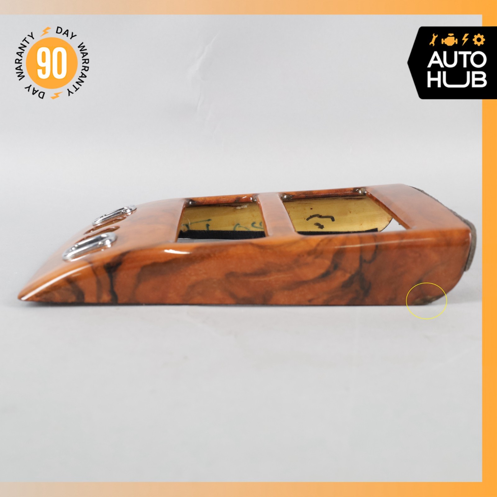 99-02 Rolls Royce Silver Seraph Center Console Seat Trim Panel Wood OEM