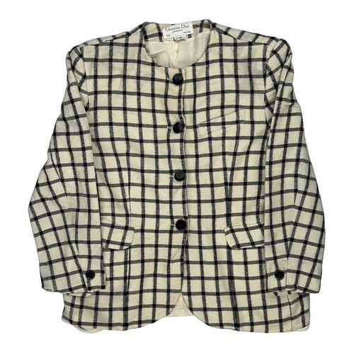 Classic Design Christian Dior Blazer - Small Black Wool Blend