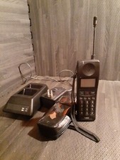 Vintage NEC Portable Cellphone, MP5A1D case  Charger, tested  Powers On