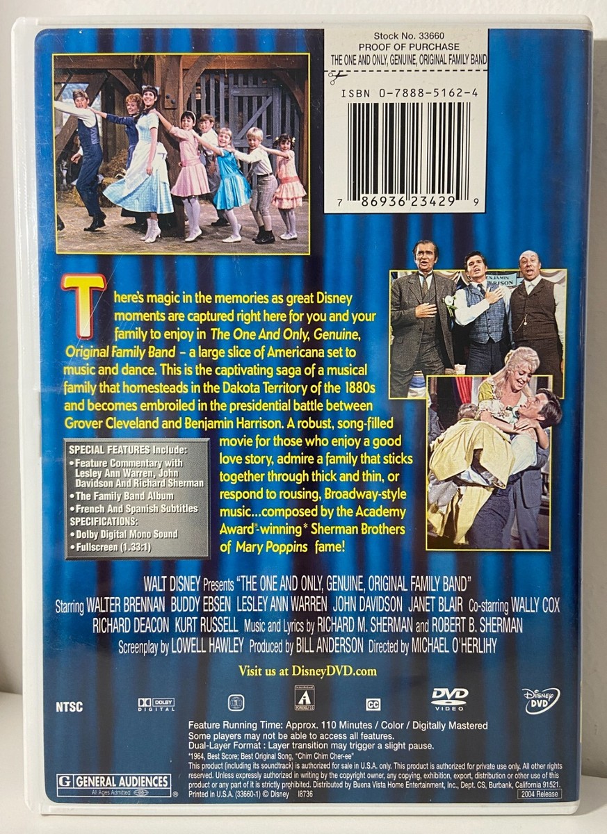 The One and Only, Genuine, Original Family Band DVD signed Lesley