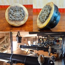 Rare George III/IV Royal Navy Metal/Bronze Cannon Barrel Plug Tampion.