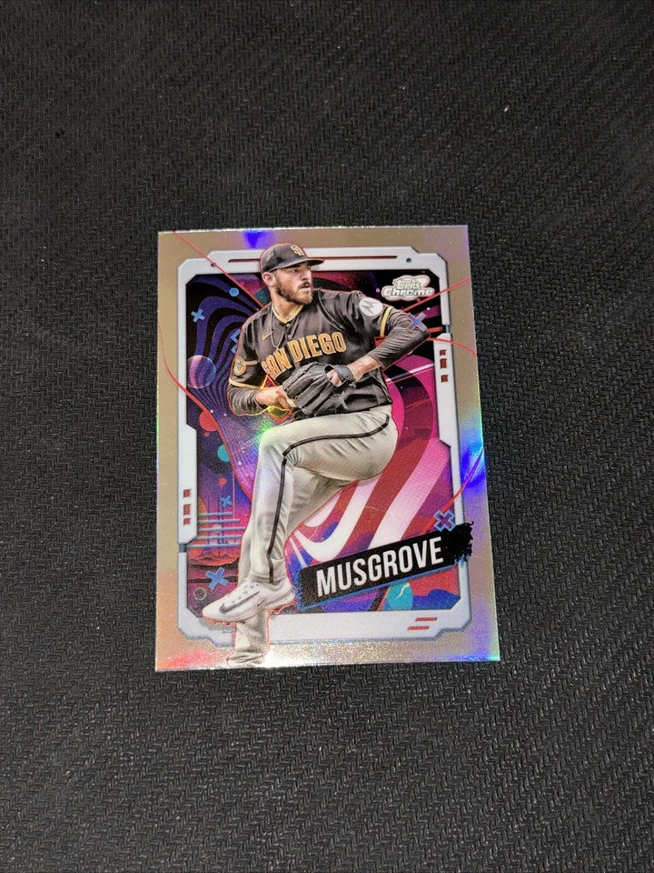 2024 Topps Cosmic Chrome Joe Musgrove Lot (2) #188 Padres Base+Refractor - Image 2 of 4
