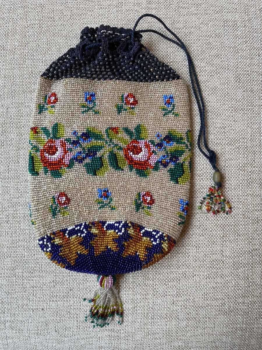 Seed bead purse sale