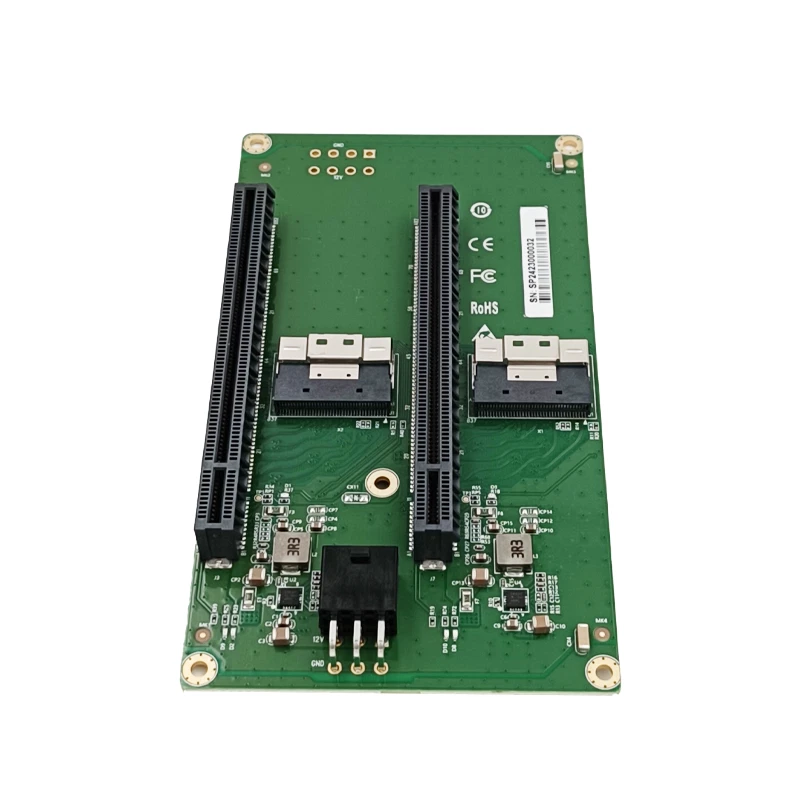 Shinreal  2 Port SFF-8654 to 2 PCIe x16 Slot Adapter----XIC 548PE2 - Image 3 of 4