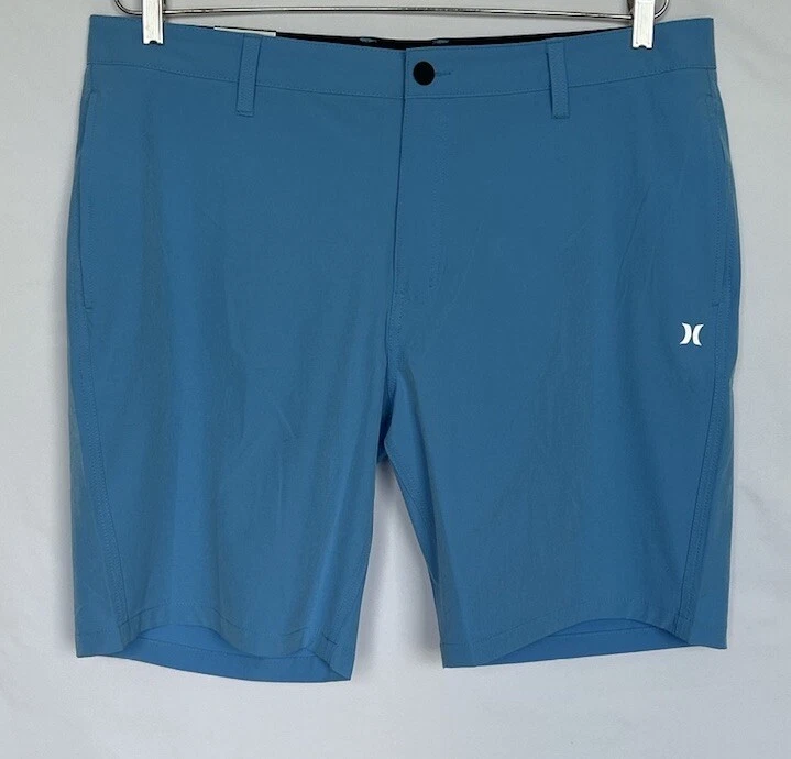 Hurley Mens Hybrid Walk Short Turquoise Bermuda Shorts Pockets Sz 40 NWT NEW