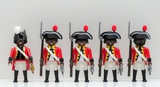 5 ROTRÖCKE GARDE SOLDATEN BRITEN PLAYMOBIL zu Rotrock 6229 Kolonial Afrika RAR !