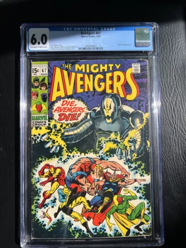 Avengers #67 CGC 6.0 OW/WP 1st app. Grandmaster 1st app. Squadron Sinister