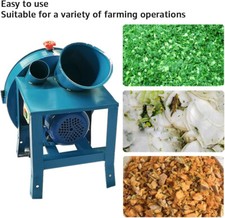 Hay Chopper Double Feed Port Hay Cutter Grass Feed Pulverizer for Farm, Hacienda