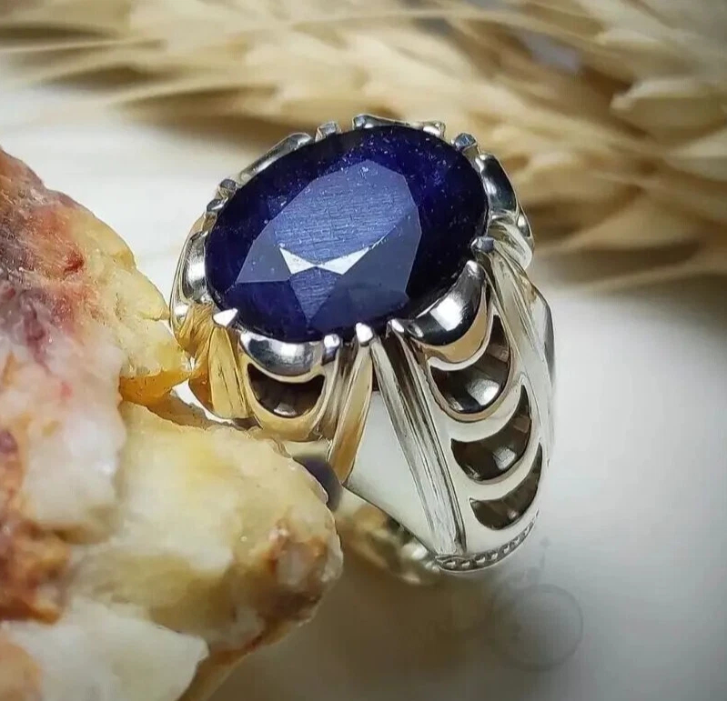 Big sapphire hotsell ring
