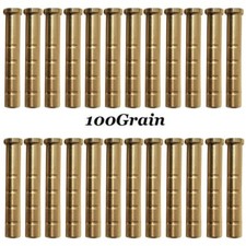 24Pcs 100Grain Screw Copper Brass Arrow Inserts Fit for ID.244/6.2mm Arrow Shaft