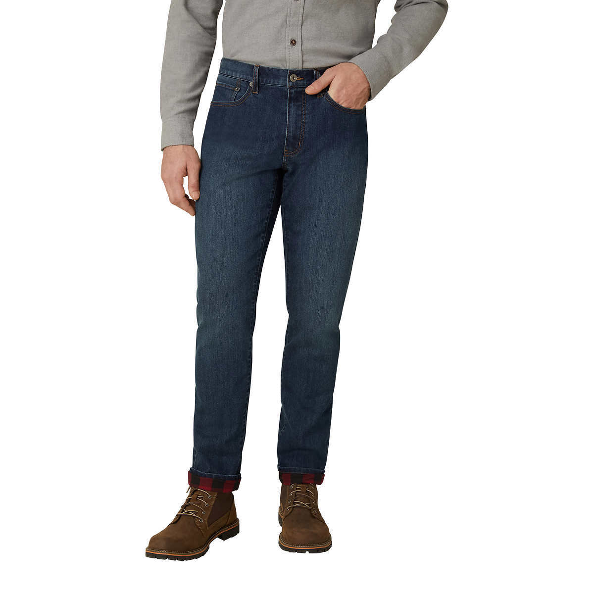 Eddie Bauer Flannel Lined Denim Straight Pants 6790₽
