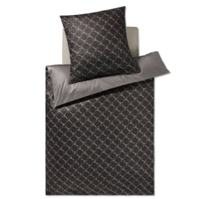 JOOP! Bettwäsche Cornflower Double 4083, Farbe Shiny Black 09, 200x200cm