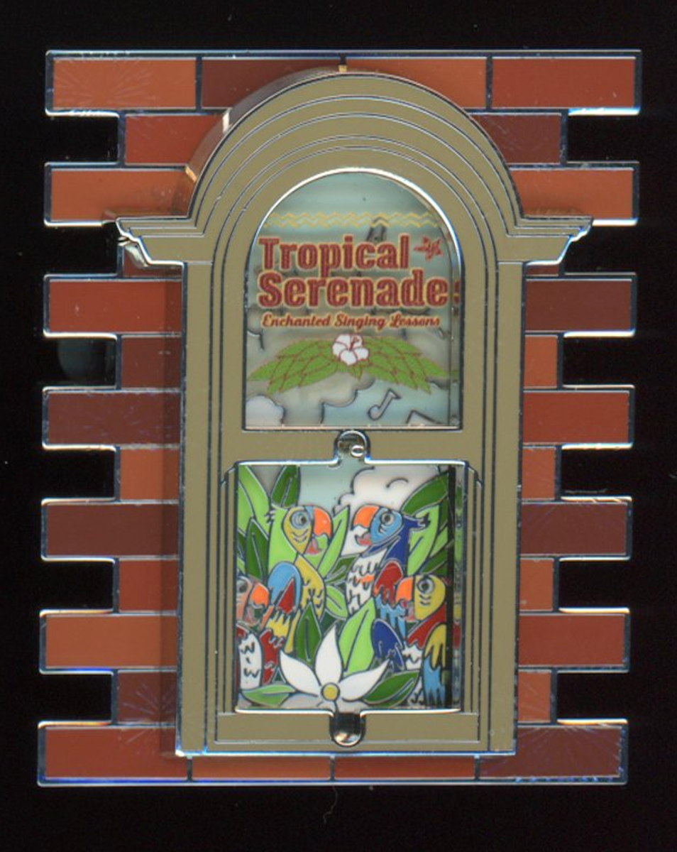 Disney After Dark Wonderous Windows Enchanted Tiki Bird LE 300 Pin