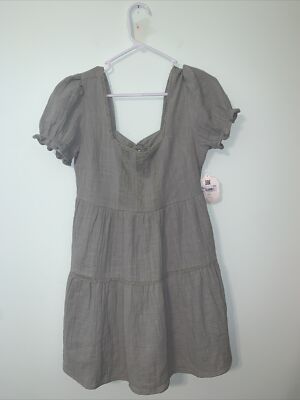 altered state sage green dress Pink Glitter Lace Appliques Ruffle Tiered Long Dress with Slit US6 / Sage Green main image 0