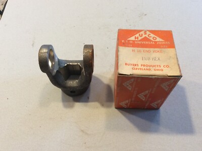 RARE NOS Buyers Products H10EY Short PTO 1-1/8  HEX  END YOKE 