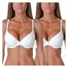 Maidenform T-Shirt Bra Fab Fit Convertible Women's Multi Way Bra, 2 Pack Combo