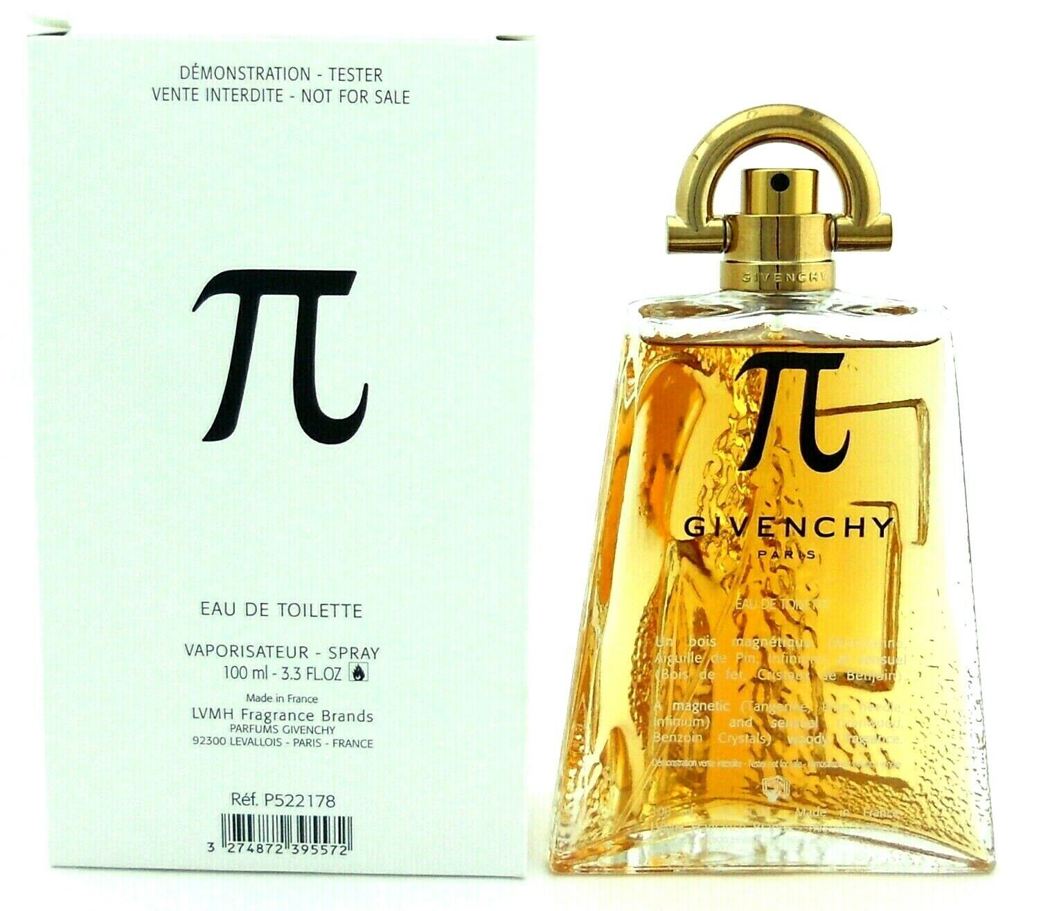Givenchy Men's Pi EDT 3.3 oz (Tester) Fragrances 3274872395572| eBay