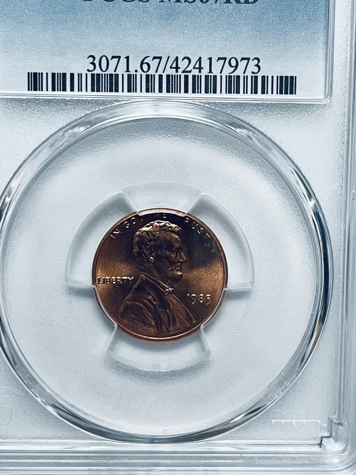 1985 Lincoln Memorial Reverse Cent PCGS MS67RD - Image 3 of 4