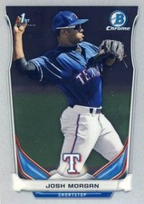 (61) 2014 Bowman Draft JOSH MORGAN Rookie LOT ALL CHROME Rangers CDP90