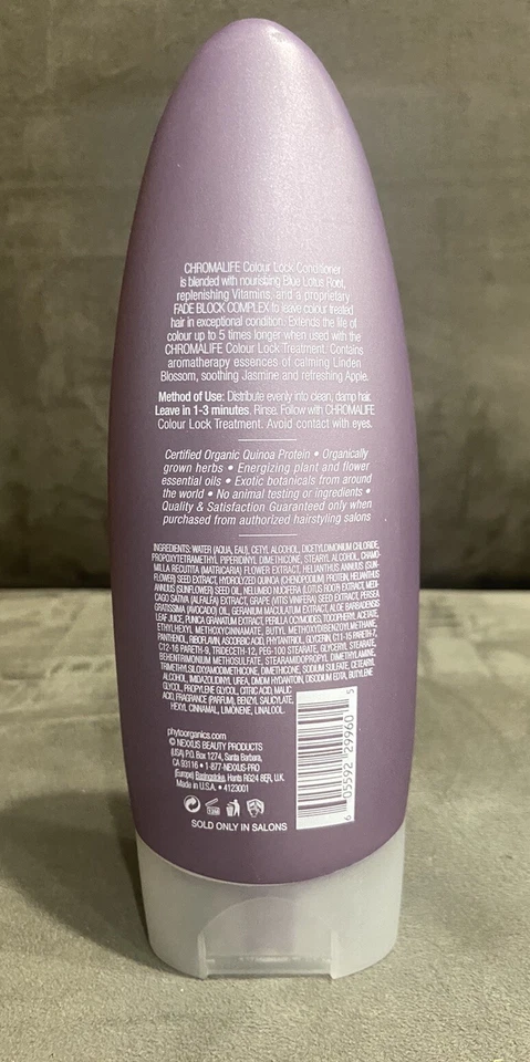 NEW!!! NEXXUS PHYTO ORGANICS CHROMALIFE COLOUR COLOR LOCK FADE BLOCK CONDITIONER - Image 2 of 3