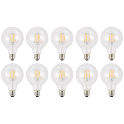 10 x Lights Direct 08335 Liluco Filament LED E27 4W Warm White Lamp Dimmable