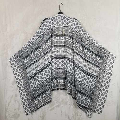 One World 2X Cardigan Set Tank & Topper Sheer Art Deco Shrug Flowy Hippie New - Picture 2 of 10