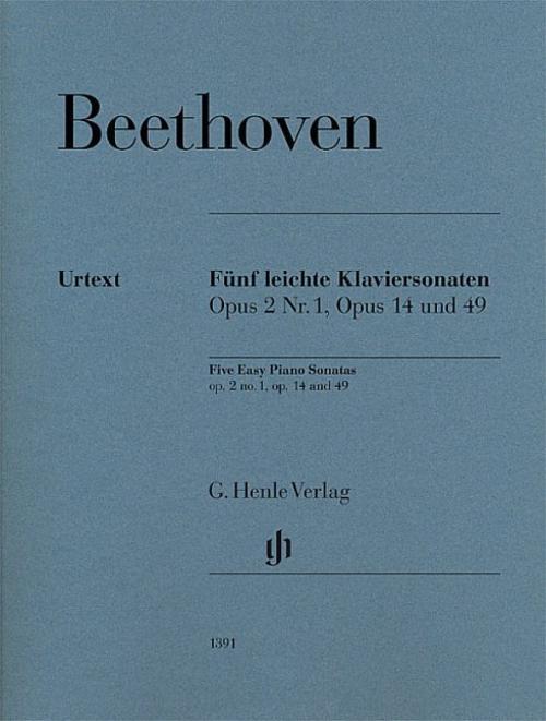 Thumbnail - Fünf Leichte Klaviersonaten Op. 2 Nr. 1, Op. 14 Und Op. 49 ...