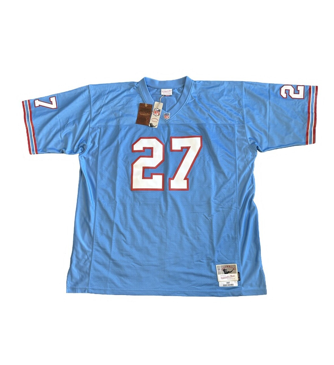 Eddie George Tennessee Oilers Jersey Men's Mitchell Ness Eddie