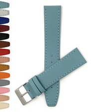 18mm Classic Thin Leather Watch Band  Strap for Longines HydroConquest