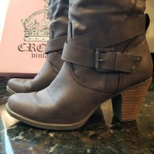 Crown Vintage Womens Bianca Dark Brown Boots Size 8.0M